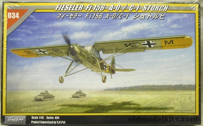 Tristar 1/35 Fieseller Fi-156 A-0 / C-1 Storch - (Hobby Boss), 35034 plastic model kit